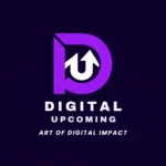 Logo represents brand name "DIGITAL UPCOMING" with a tag "ART OF DIGITAL IMPACT"