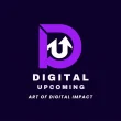 Logo represents brand name "DIGITAL UPCOMING" with a tag "ART OF DIGITAL IMPACT"